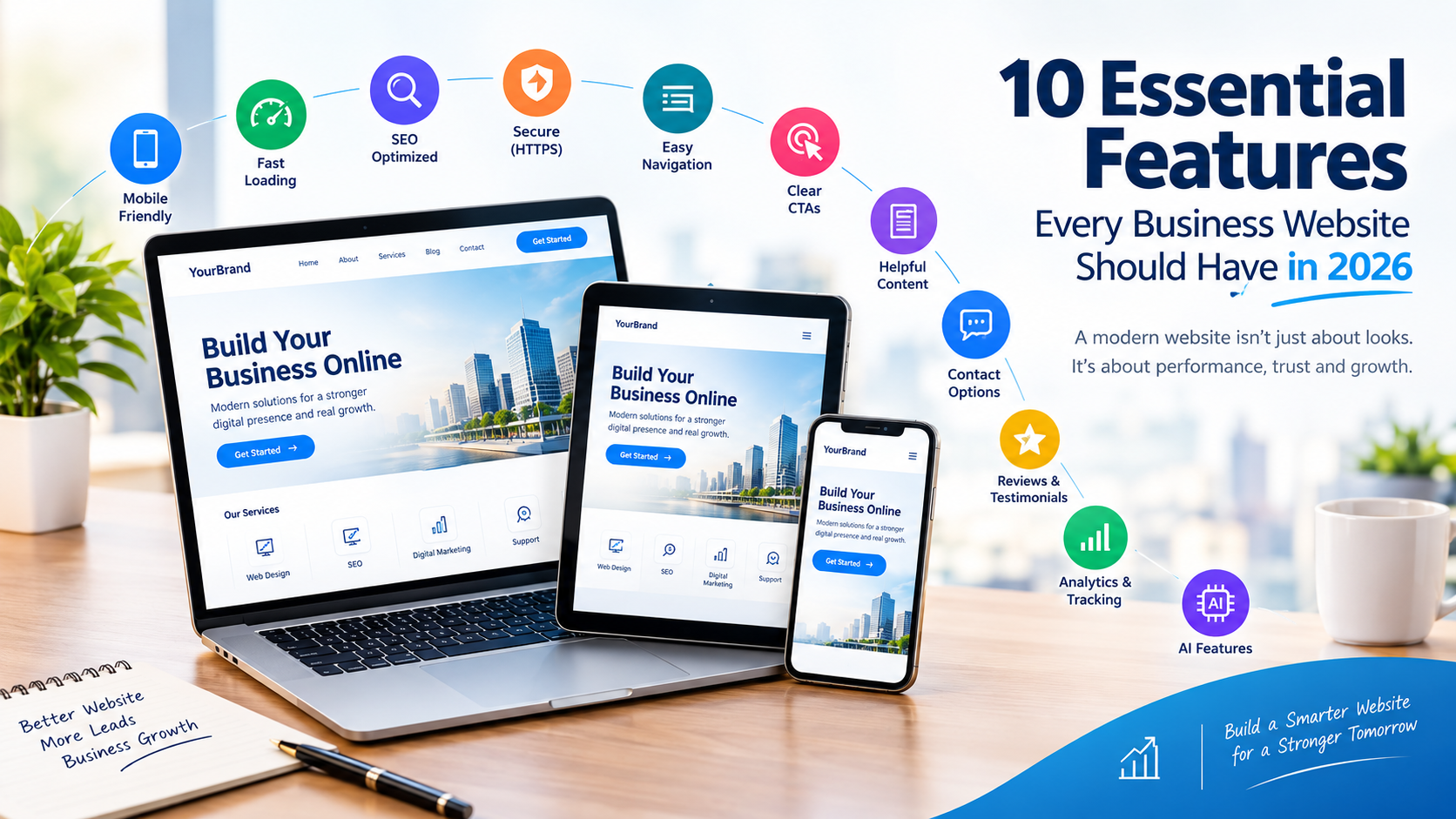 10 essential features every business website should have in 2026